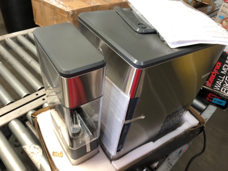 Photo 15 of GE Profile Opal | Countertop Nugget Ice Maker with Side Tank | Portable Ice Machine Makes up to 24 lbs. of Ice Per Day | Stainless Steel Finish
