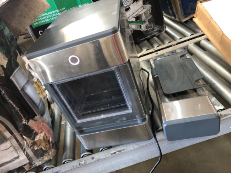 Photo 2 of (DENTED/SCRATCHED) GE Profile Opal | Countertop Nugget Ice Maker with Side Tank | Portable Ice Machine Makes up to 24 lbs. of Ice Per Day | Stainless Steel Finish
