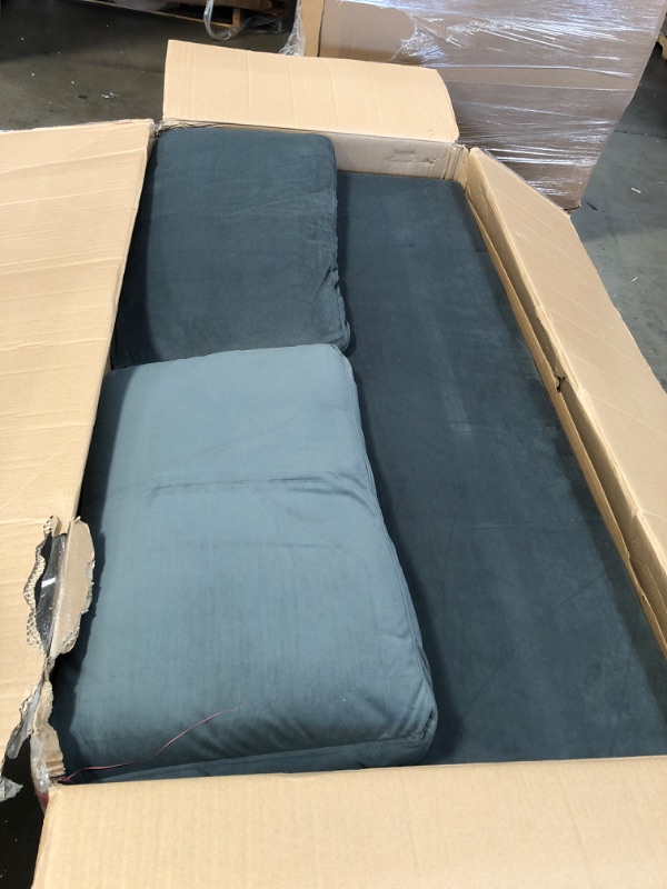 Photo 2 of (NOT FUNCTIONAL; INCOMPLETE; BOX2OF3; REQUIRES BOX1,3 FOR COMPLETION) Sofamania Modern Sectional, Large, Grey
