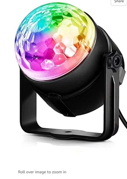 Photo 1 of Disco Ball DJ Party Lights, Sound Activated Disco Lights with Remote Control 7 Colors RGB Projection Effects for Party