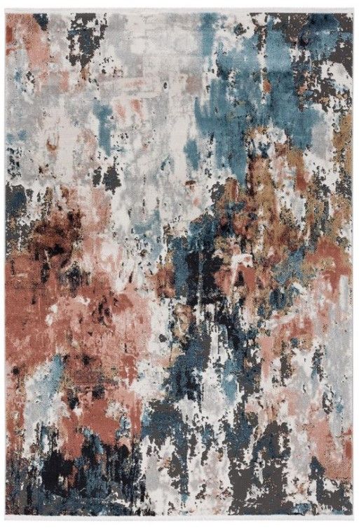 Photo 1 of Abani Azure 7'9"W X 10' 2"D AZR160A Abstract Copper Gray Area Rug