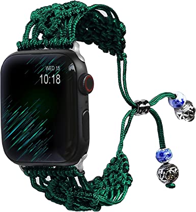 Photo 1 of T-TAIMING Nylon Thread braided Strap Compatible with Apple Watch Band for iWatch series 6 SE 5 4.
