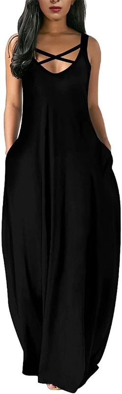 Photo 1 of EARKOHA Womens Plus Size Summer Dress Casual Dress Flowy Dresses Beach Maxi Dress with Pockets - medium