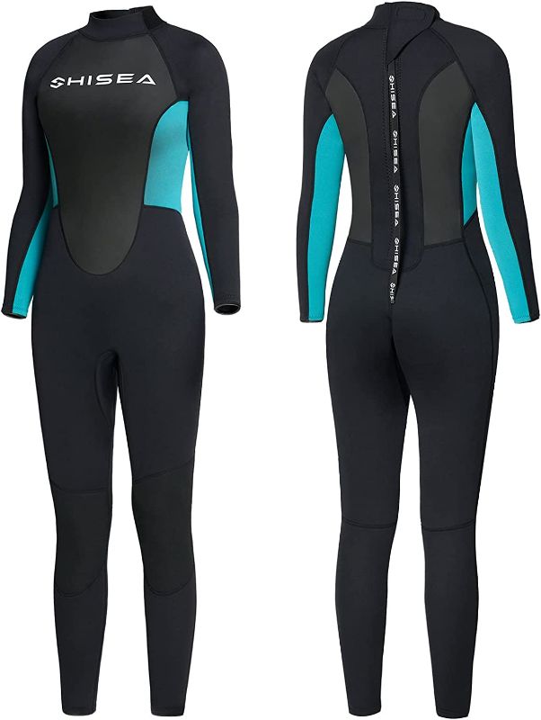 Photo 1 of HISEA Wetsuit Women Neoprene Full Scuba Diving Suits Thermal Swimsuit Long Sleeve Back Zip for Water Sports XL.
