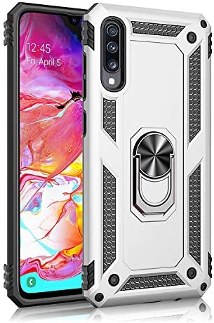 Photo 1 of for Samsung Galaxy A50 Case,360 Degree Rotating Ring Holder Kickstand Case for Samsung SM-A505F/DS Galaxy A50 / SM-A505FN/DS SM-A505FM/DS SM-A505GN/DS SM-A505GN SM-A505YN SM-A505GT Case Cover Silver.
