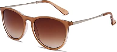 Photo 1 of 2 pack Keepfun Vintage Round Sunglasses for Women Classic Retro Designer Style - color Brown gradient
