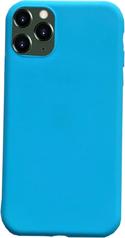 Photo 1 of Compatible with iPhone 13 Pro Max Case Slim Fit Ultra-Thin Surface Layer Smooth Matte Soft Flexible TPU Cover Compatible for iPhone 13 Pro Max 6.7 inch (Sky Blue)
