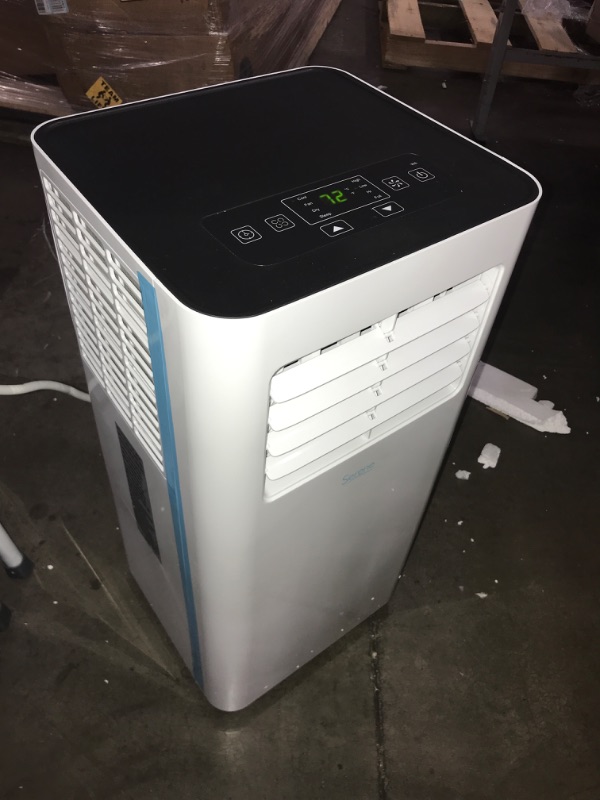 Photo 1 of SereneLife SLPAC105W - Portable Air Conditioner - Compact Home a/C Cooling Unit with Built-in Dehumidifier & Fan Modes Includes Window Mount Kit (10
