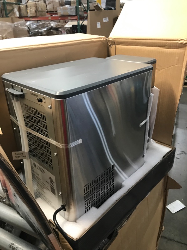 Photo 3 of GE Profile Opal | Countertop Nugget Ice Maker with Side Tank | Portable Ice Machine Makes up to 24 lbs. of Ice Per Day | Stainless Steel Finish
