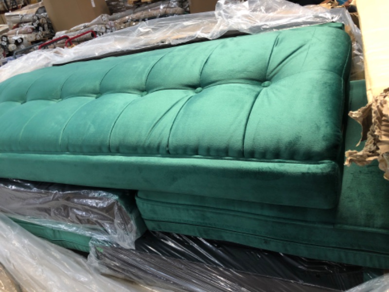 Photo 4 of **GREEN*- Bettermade Loveseat Sofa,Couches for Living Room,Futon Sofa Bed with 2 Seats,Velvet