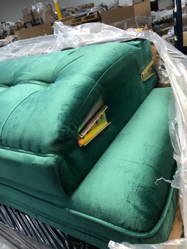 Photo 2 of **GREEN*- Bettermade Loveseat Sofa,Couches for Living Room,Futon Sofa Bed with 2 Seats,Velvet