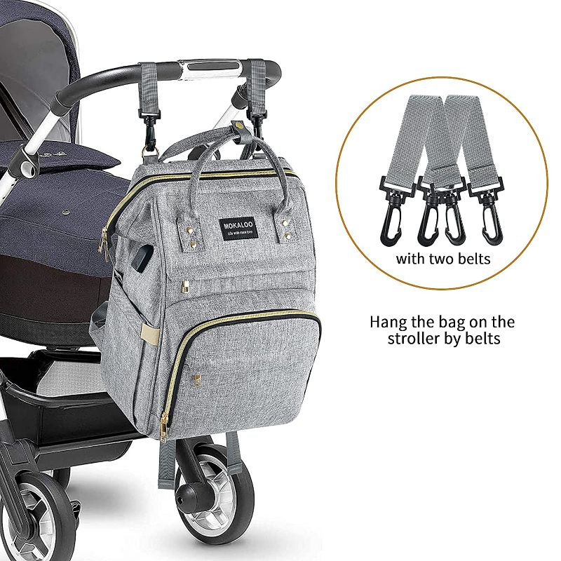 Photo 1 of Diaper Bag Backpack, Mokaloo Large Baby Bag, Multi-functional Travel Back Pack, Anti-Water Maternity Nappy Bag Changing Bags with Insulated Pockets Stroller Straps and Built-in USB Charging Port
