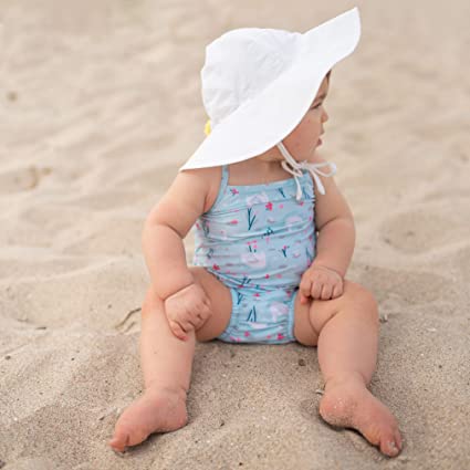 Photo 1 of i play. Baby Girls' Brim Hat | All-Day UPF 50+ Sun Protection for Head, Neck, & Eyes
