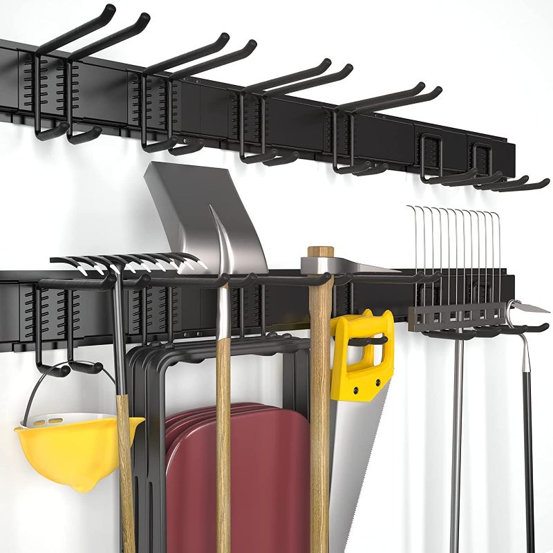 Photo 1 of ***Stock Photo Not Exact*** Garage Tool Organization Wall Mount Rack - Black