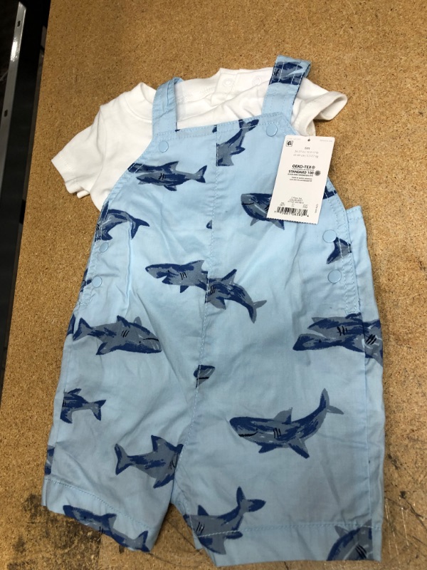 Photo 5 of 4 PACK**** (Xs) Boys' 'game Mode' T-shirt + (3M) Ribbed striped romper green + (6M) Carter's Just One You® Baby Boys' Shark + (4T) Toddler 'earth Day Shirt 