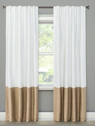 Photo 1 of 1pc Blackout Color Block Window Curtain Panel - Project 62™