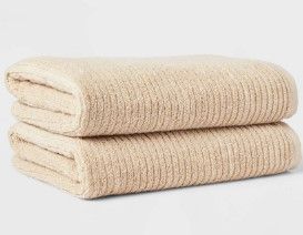 Photo 2 of 2 PACK** 6pc Performance Bath Towel Set Blue - Threshold + 2pk Quick Dry Ribbed Bath Towel Set - Threshold™
