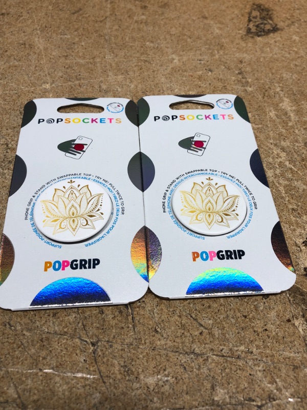 Photo 2 of 2 PACK** PopSockets PopGrip Smartphone Grip (Golden Prana)