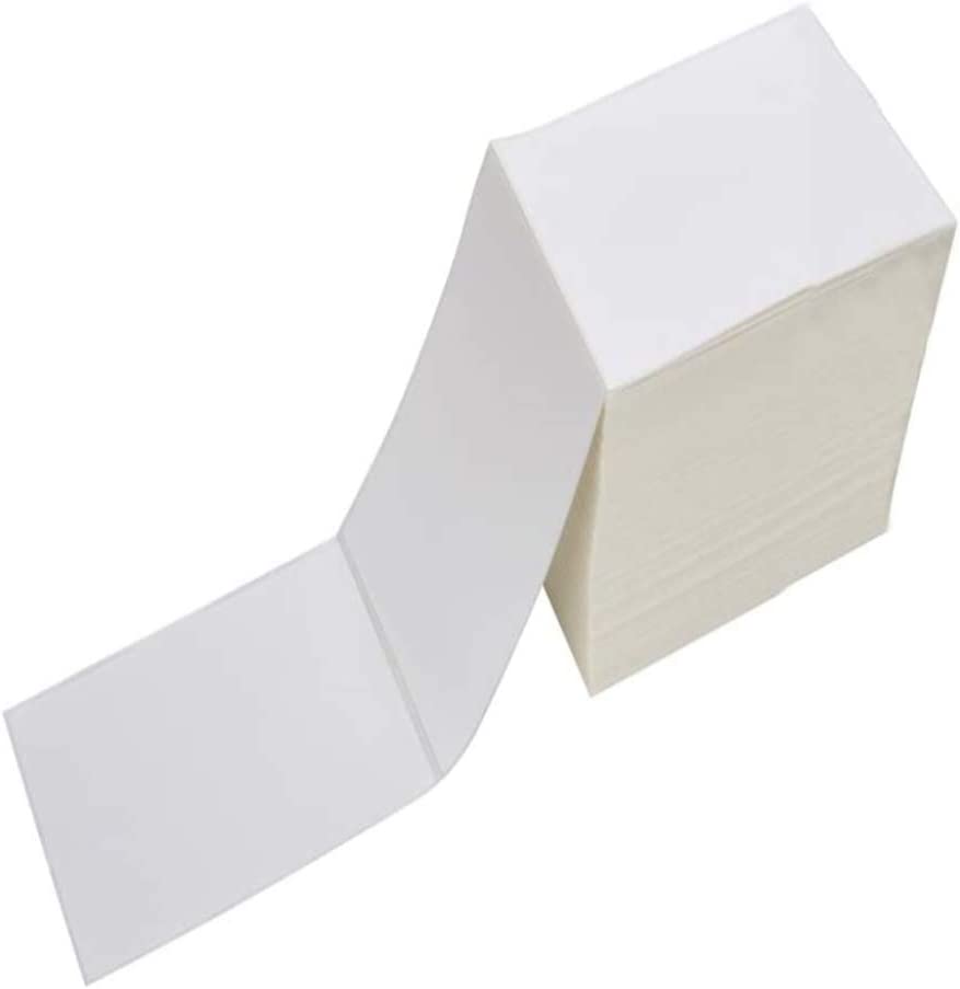 Photo 1 of Shippin Label,Fanfold 4 x 6 Direct Thermal Shipping Labels with Perforations, 500 Labels, Permanent Adhesive, White Mailing Labels for Thermal Printer
