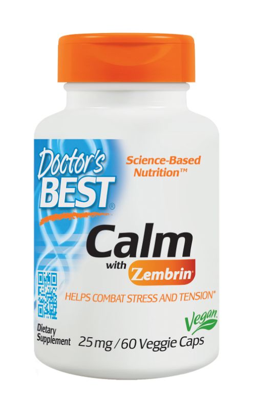 Photo 1 of 
exp:10/2022 Doctor's Best Calm-Z with Zembrin Vitamin 25 Mg 60 Veg Caps
