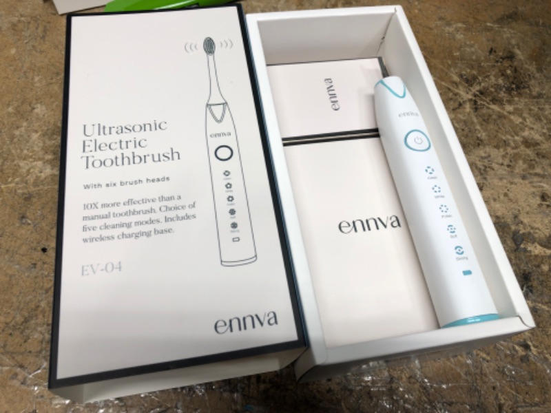 Photo 2 of 6-Pack Ennva Ultrasonic Wireless Charging Electric Toothbrush