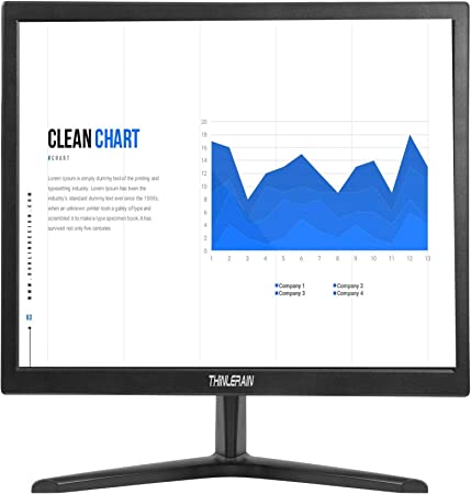 Photo 1 of Thinlerain PC Monitor 17-inch 4:3 LED Backlit Monitor 1280 X 1024, 60 Hz Refresh Rate, 5Ms Response Time, VESA Mountable, VGA, HDMI, TN Panel, Built-in Speakers
