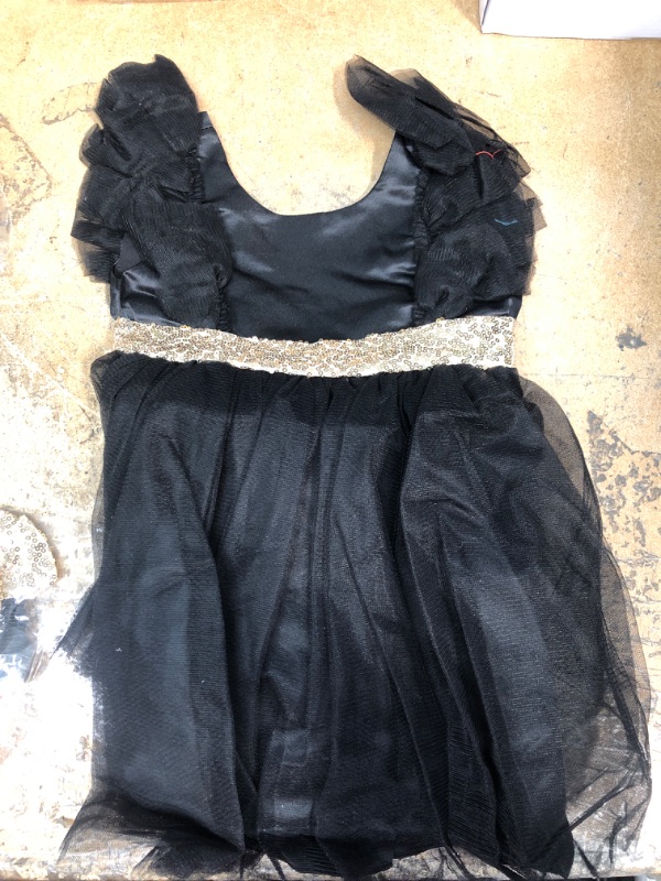 Photo 1 of Black Dress with Gold Waist Ring