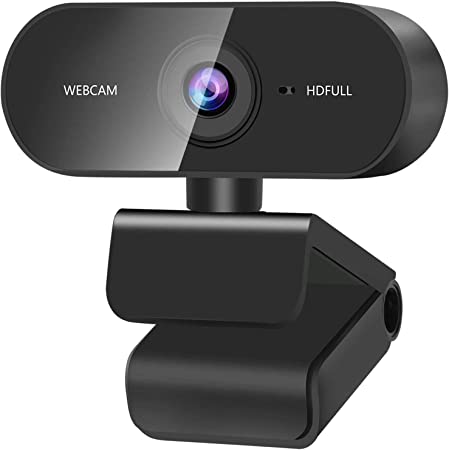 Photo 1 of Webcam, 1080P HD USB Webcam, Built-in Dual Noise Canceling Microphone, 30fps Rotatable PC Mac Laptop Desktop Web Camera for Online Teaching Gaming Conferencing Working
