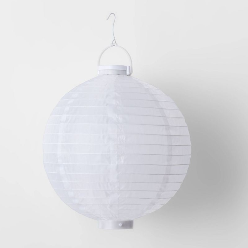 Photo 1 of LED Nylon Lantern with Timer Sphere - Assorted Colors - Sun Squad
