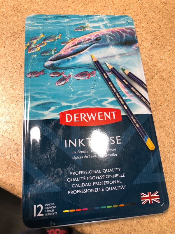 Photo 2 of 12ct Inktense Pencil Set - Derwent

