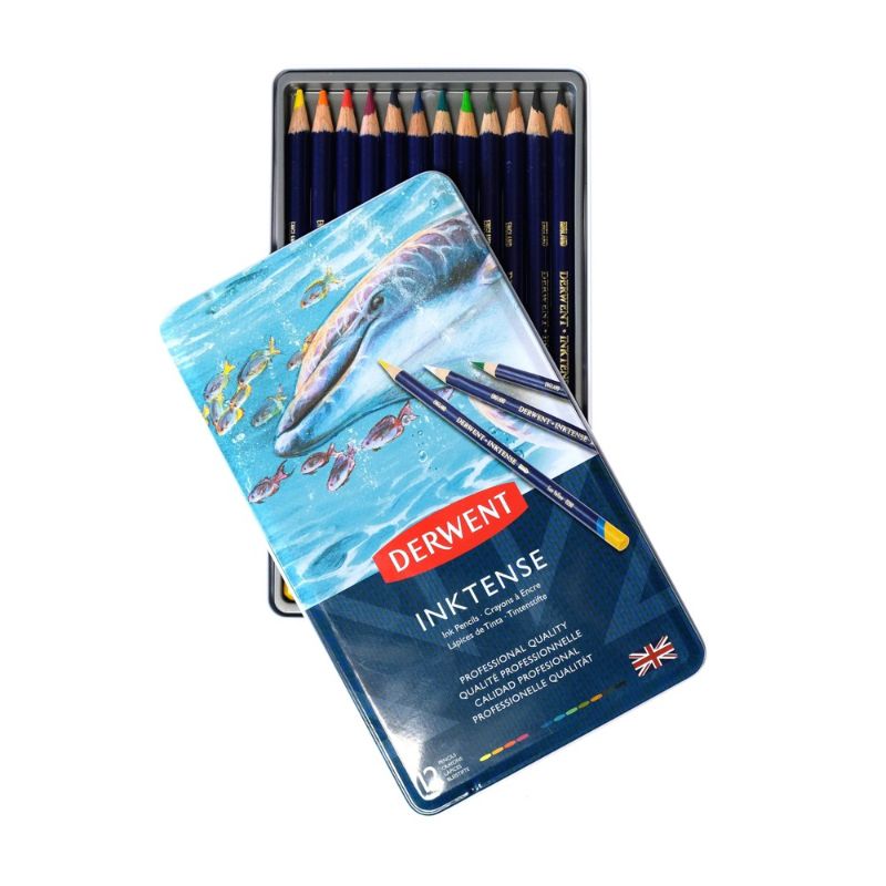 Photo 1 of 12ct Inktense Pencil Set - Derwent

