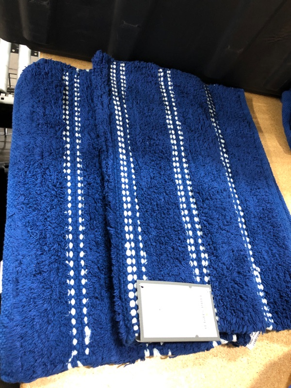 Photo 2 of 17"x24" Bath Rug - Threshold 2pack blue