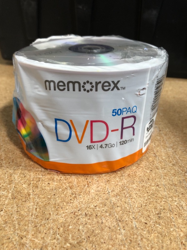 Photo 2 of Memorex 32020031749 DVD-R 16x Eco Spindle Base Discs 50 Pack