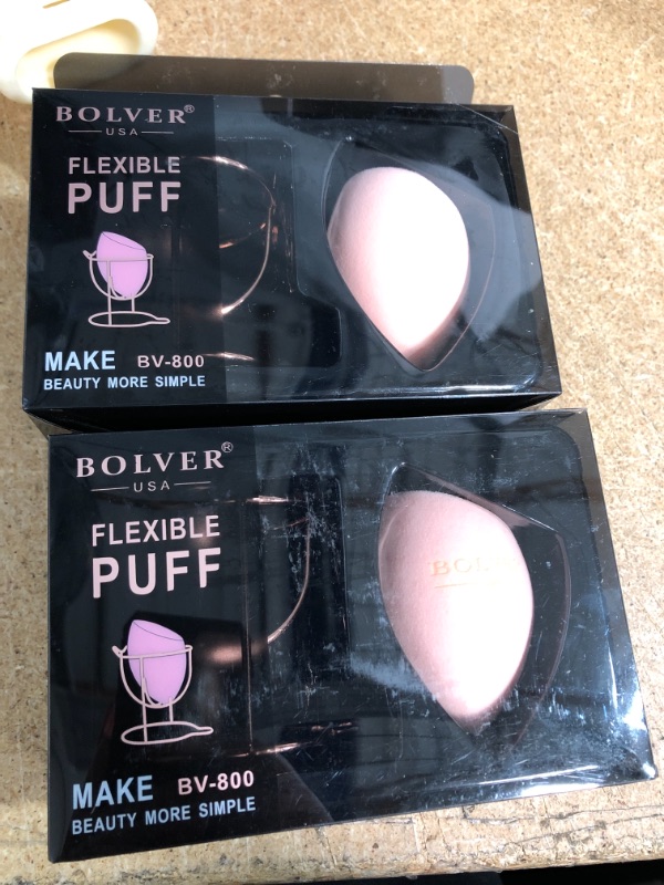 Photo 2 of 2 PACK - BOLVER Makeup Sponge Beauty Blending Sponge, flexible PUFF and Flawless for makeup foundations, powders, and creams. In addition; provided with a stylish...
