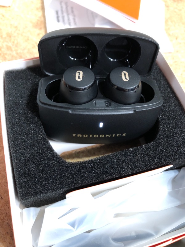 Photo 3 of Barcode for Wireless Earbuds, TaoTronics Bluetooth 5.0 Headphones Soundliberty 97 True Wireless Earphones in-Ear with mic CVC 8.0 Noise Cancelling AptX Stereo Bass Touch Control IPX8 Waterproof 9H Playtime
