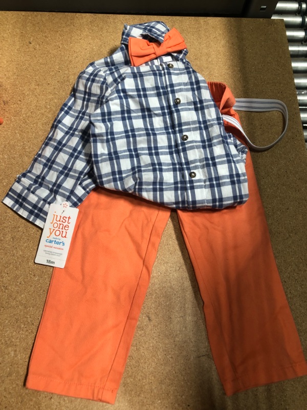 Photo 1 of 18m  carters 2 pcs set for boys blue/orange 