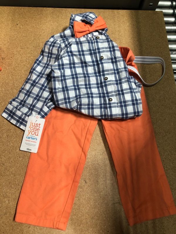 Photo 1 of 9m  carters 2 pcs set for boys blue/orange 