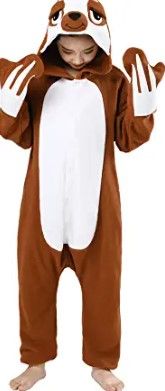 Photo 1 of CANASOUR Kids Sloth Onesie Animal Unisex Pajamas Children (4T)
