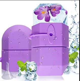 Photo 1 of 3 Sets of Ice Roller for Face and Eyes, Ice Roller for Cooling Treatment ,Facial Beauty Ice Roller Skin Care Tools, Perfect Gift Face Roller, Ltevxzi Silicone Face Ice Mold (Purple)
