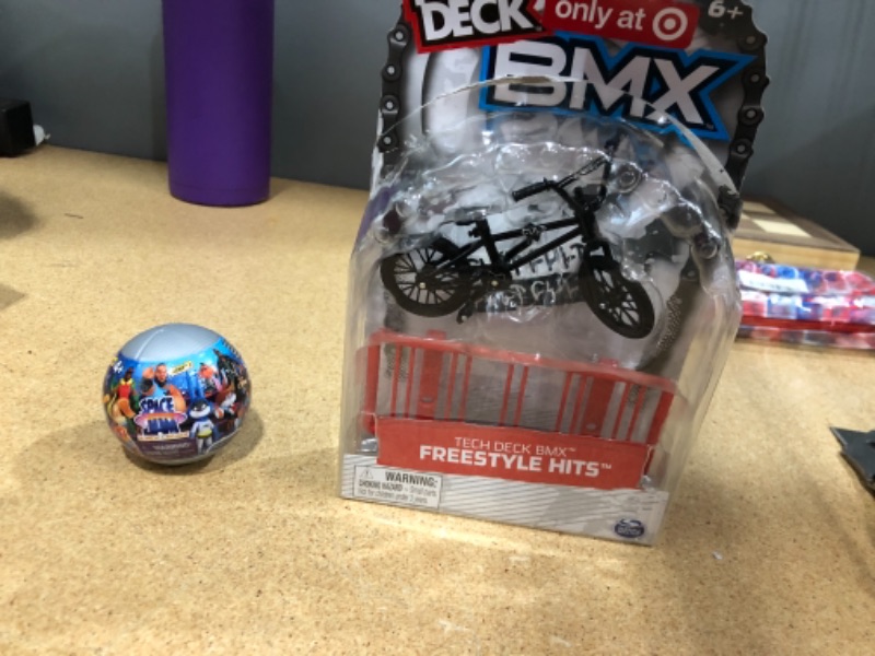 Photo 1 of (2 TOY BUNDLE) Tech Deck BMX Freestyle Hits Cult Bikes - Black +Space Jam a New Legacy S2 Figure Single Pack 