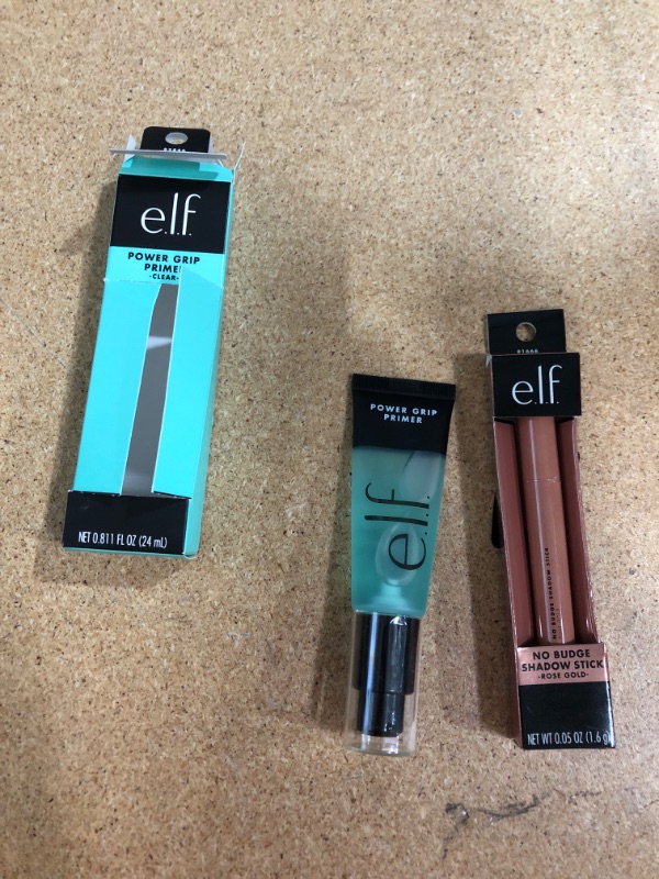 Photo 2 of (2 ITEM BUNDLE MAKEUP) E.l.f. E.l. F No Budge Shadow Stick, Rose Gold - 0.056 Oz  + E.l.f. Power Grip Primer, 1 Oz