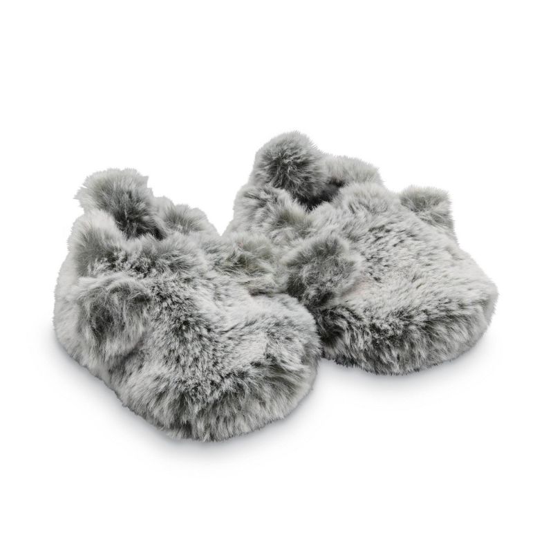 Photo 1 of (2 ITEM BUNDLE) Girls' Athletic Socks - Cat & Jack™ SIZE 5.5-8.5 + Carter's Just One You Baby Bear Construction Slippers - Gray 3-6M