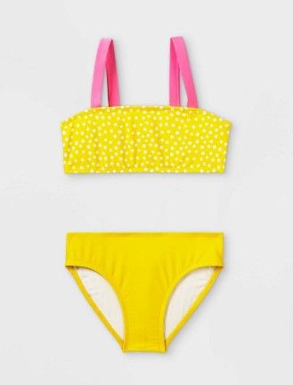 Photo 1 of 4 ITEMS))) Girls' Polka Dot 2pc Bikini Set - Cat & Jack™ (MISSING TOP) SIZE L + ART CLASS TIE DIE UNDERWEAR SIZE M + CAT AND JACK GIRLS UNDERWEAR SIZE XL + Boy' 3pk 3D Glae Pacehip Crew Ock - Cat & Jack™ SIZE 5.5-8.5