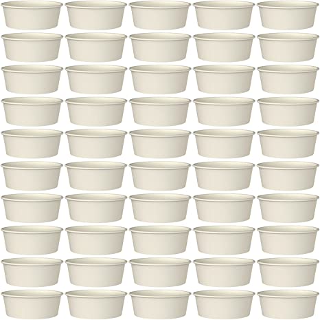 Photo 1 of 120 Pcs 8 Ounce Ice Cream Cups Disposable Paper Cups Dessert Bowls for Hot and Cold Food, Soup, Sundae, Frozen Yogurt.