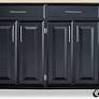 Photo 1 of ***INCOMPLETE ONLY BOX 1 OF 2**
 Homestyles Kitchen Cart with Storage Dolly Madison, 48.25 Inches Wide, Black
