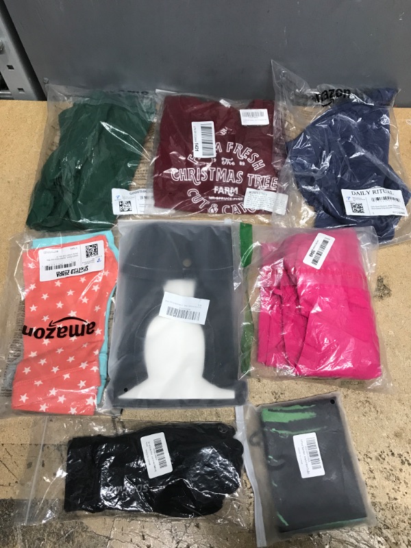 Photo 1 of 8 Item's Clothing Bundle - Men/Women's Shirts, Toddler Clothes, Etc 