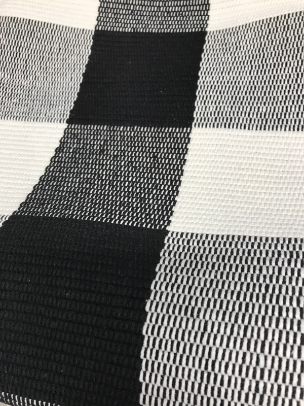 Photo 1 of 
LILI REY Buffalo Plaid Rug – 3x5 Buffalo Plaid Outdoor Rug, Black and White Outdoor Rug, Outdoor Rug 3x5, Front Porch Rug, Buffalo Check Outdoor Rug, Black...