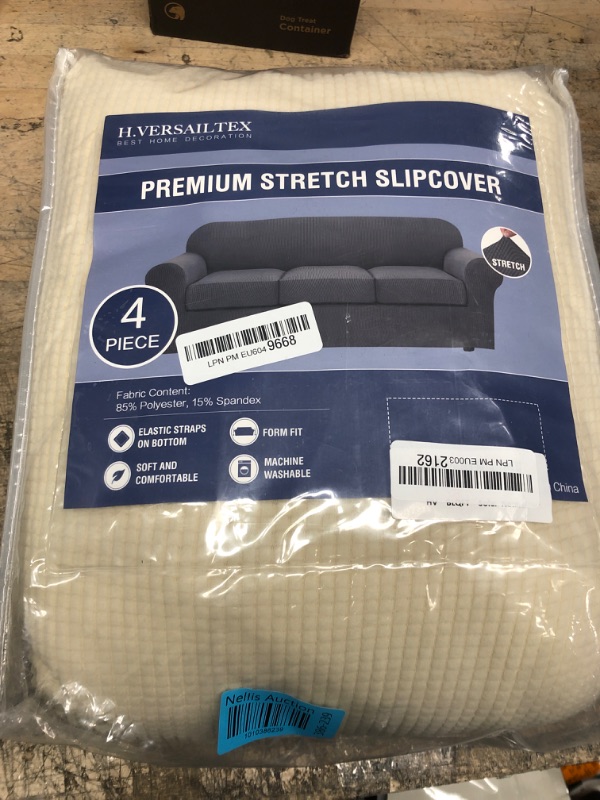 Photo 1 of 4-PIECE PREMIUM STRETCH SLIPCOVER BIEGE 