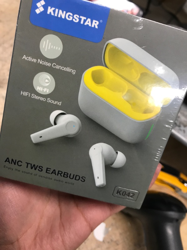 Photo 2 of Kingstar Noise Cancelling Wireless Earbuds Bluetooth 5.1 in-Ear Hybrid Active Noise Cancelling Headphones, ANC ENC Bluetooth Earbuds Touch Control IPX5 Earphones 4-Mic Premium Stereo Sound