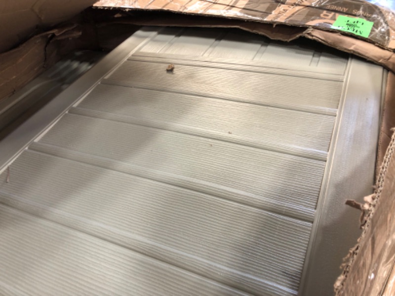 Photo 1 of **used- missing hardware**
Rubbermaid 81 X 4.2 Ft. Plastic Storage Shed, Beige and Brown (1233622)
